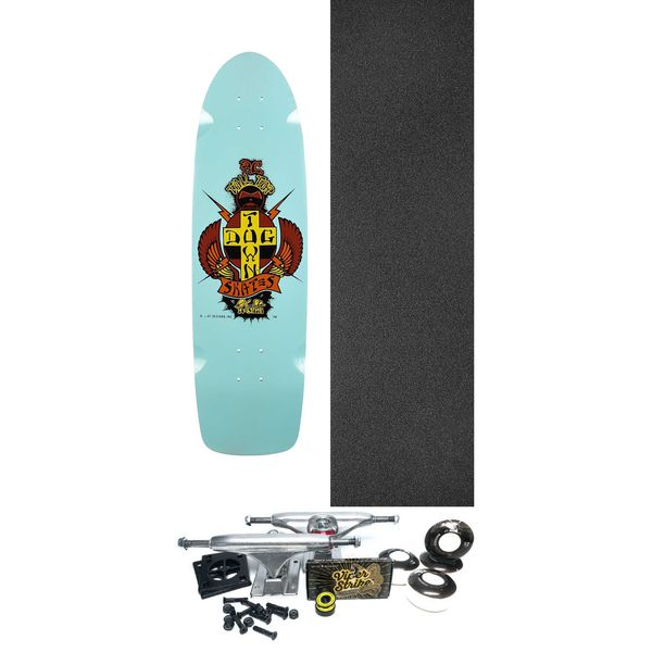 Dogtown Skateboards PC Tail Tap 70's Rider Sky Dip Skateboard Deck - 8.3" x 30.57" - Complete Skateboard Bundle